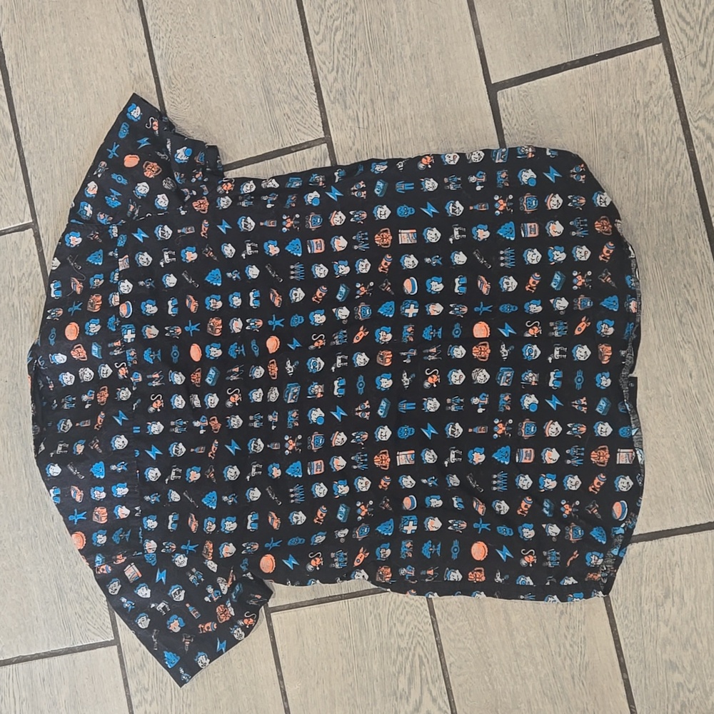 Bethesda Fallout Vault Boy Button Down‎ Shirt Men's Size Small - Picture 7 of 7